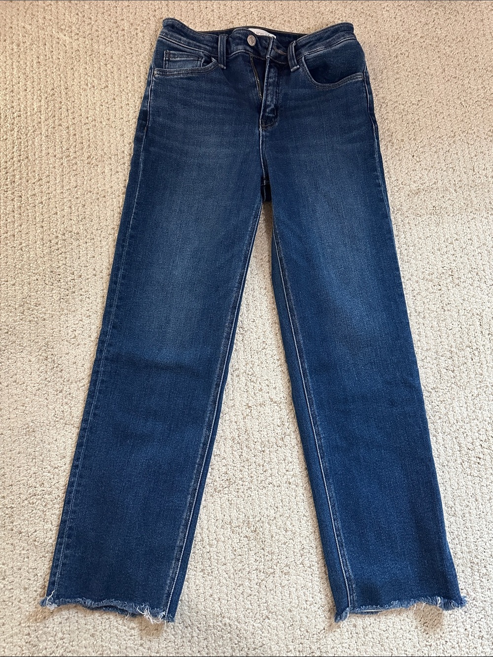 VERVET BY FLYING MONKEY Dark Blue Straight-Leg Jeans